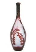 Daum Nancy Martele  Cameo Glass Bottle Vase