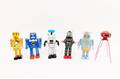 Group of Six Contemporary Collectible Robots