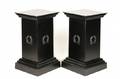 Pair of Neoclassical Cast Iron Pedestals or Stands