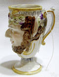 Prattware grotesque mug ca 1830