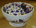 English Gaudy Welsh luster centerpiece bowl ca 1840