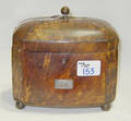 English tortoise shell tea caddy ca 1800