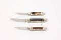 3 German Hubertus Spring Action Knives