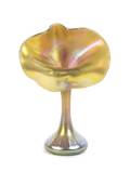 An American Iridescent Glass JackinthePulpit Vase