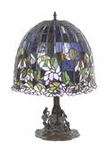 An American Leaded Glass Table Lamp