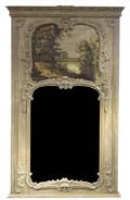 A French Provincial Style Trumeau Mirror