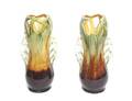 A Pair of Majolica Art Nouveau Vases
