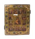 A Russian Parcel Gilt Icon