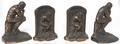 Four Cast Metal Bookends