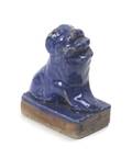 A Chinese Blue Glazed Ceramic Seal