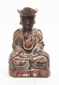 A Japanese Carved Wood Figure