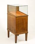 Parker Pen Oak  Glass Display Case