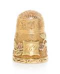 A Continental ThreeColor Gold Thimble