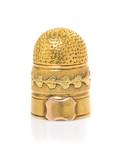 A Continental VariColor Gold Thimble