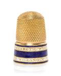 A Victorian Gold and Enamel Thimble