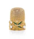 A Gold and Enamel Thimble