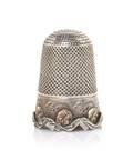 A Silver and VariColor Gold Thimble