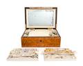 An Impressive French Gold and MotherofPearl Sewing Box