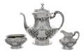 An American Silver ThreePiece Coffee Set