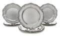 A Set of Twelve Silver Dinner Plates