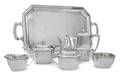An American Silver FivePiece Tea and Coffee Set and Associated Tray