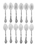 A Set of Twelve American Silver Teaspoons