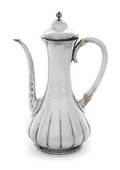 An American Silver Turkish Coffee Pot