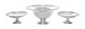 An American Silver Bowl and Pair of Matching Compotes