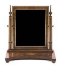 A Baltic Neoclassical Ivory Inlaid Rosewood Dressing Mirror