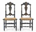 A Pair of Continental Painted Side Chairs