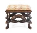 A Jacobean Revival Walnut Stool