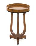 A Biedermeier Parcel Ebonized Satinwood Occasional Table