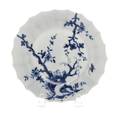 A Worcester Blue and White Porcelain Saucer