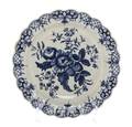 A Worcester Blue and White Porcelain Plate