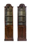 A Pair of Sheraton Style Mahogany Bookcases