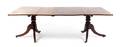 A George III Style Mahogany Twin Pedestal Dining Table