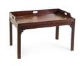 A George III Mahogany Butlers Tray on Stand