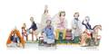 Six Staffordshire Figures and Figural Groups