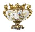 A Victorian Gilt Metal Mounted Porcelain Vase