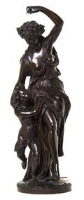 A Belgian Bronze Figural Group