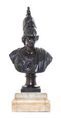 A Continental Bronze Bust