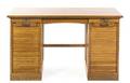 A English Pine Pedestal Desk
