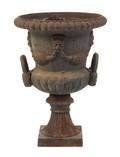 A Victorian Cast Iron Garden Urn