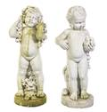 A Pair of Marble Garden Figures