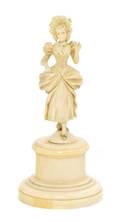 A Continental Carved Ivory Figure
