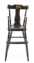 An American Gilt and Black Lacquered Childs Chair