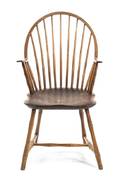An American Oak Windsor Spindle Back Chair