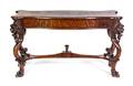 An American Carved Oak Side Table