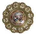 A Royal Vienna Gilt Bronze Mounted Porcelain Charger
