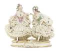 A German Porcelain Lace Figural Group